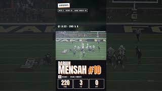 Darian Mensah vs Wake Forest | Miami 2026 #Shorts
