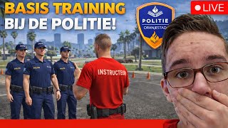 🔴LIVE EERSTE BASIS TRAINING BIJ DE POLITIE! 😱 | ORANJE STAD RP (Nederlands)