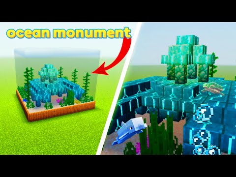 How to Make Mini ocean monument in This Minecraft