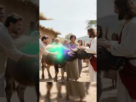 😭This cow born from an egg really loves Jesus ✝️.#Faith#Hope#pray