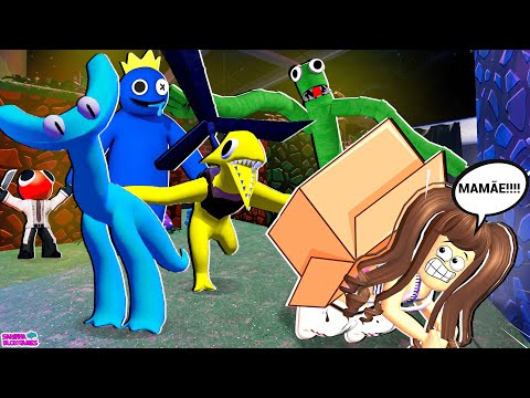 SOBREVIVA aos RAINBOW FRIENDS no PARQUE DE DIVERSÕES!! CAPÍTULO 2 - ROBLOX