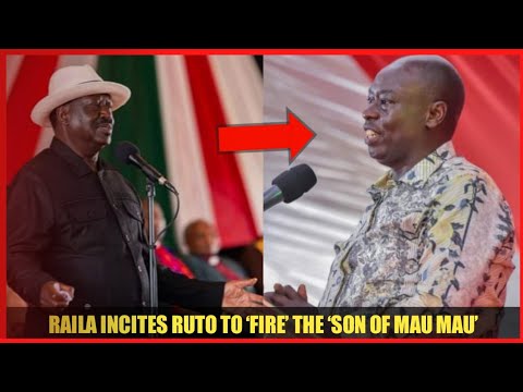 GACHAGUA IS AN EMBARRASSMENT AND TOTAL DISGRACE WHO DOESN’T DESERVE TO BE DEPUTY PRESIDENT - RAILA