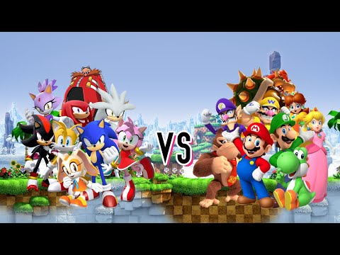 Sonic characters vs Mario characters.Who is strongest?