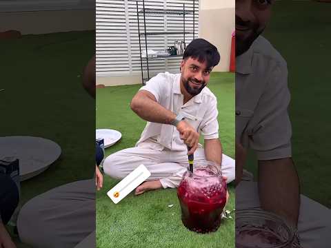 special sharbat in Ramadan โค๏ธ #viralshort #cricket #rashidkhan