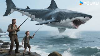 👧🦈🎢Girl SWING-SWING - SHARK HIT and FLY! Oh-ho! | Land Shark | YOUKU MONSTER MOVIE