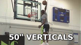 50" Inch Verticals 🤯 Will Bunton, Isaiah Rivera, Connor Barth, CJ Champion Dunk Session
