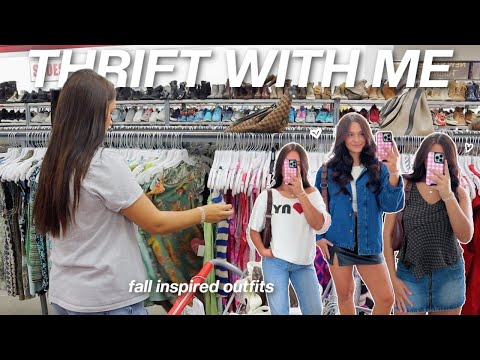 thrift with me for *pinterest* inspired fall outfits + haul