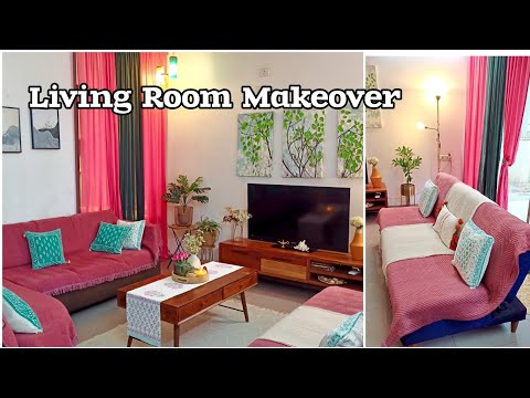 LIVING ROOM MAKEOVER || Living Room Cleaning And Decorating Ideas