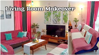 LIVING ROOM MAKEOVER || Living Room Cleaning And Decorating Ideas