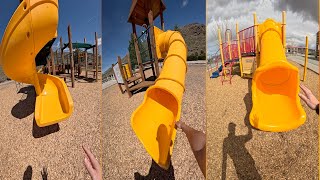 Yellow playground bella ciao parkour POV!