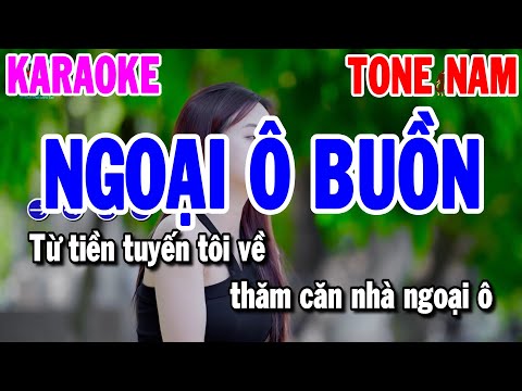 Karaoke Ngoại Ô Buồn Tone Nam Nhạc Sống Dễ Hát | Karaoke Thanh Hải