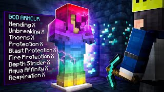 HOW I OBTAINED THE GOD ARMOUR in Minecraft Hardcore...