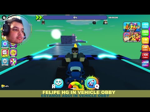JOGANDO VEHICLE OBBY AQUI NO ROBLOX SEGUNDA VEZ