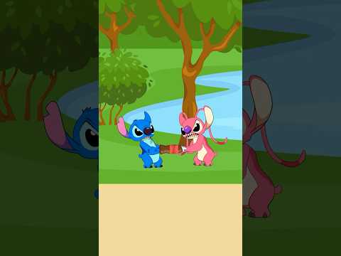 POV: Stitch & Angel’s Perfect Plan to Steal Lilo’s Cola Bottle #animation #stitch #funny