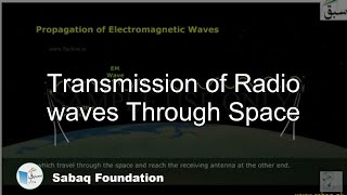Transmission of Radio waves Through Space