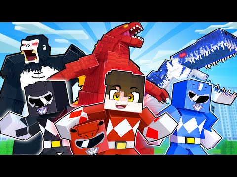 O GODZILLA VERMELHO ZORD no Minecraft ! POWER RANGERS K ! Ep 2
