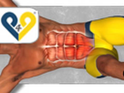 Ejercicio para abdominales inferiores, elevaciones piernas