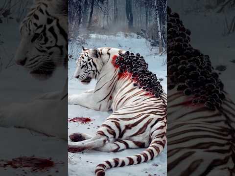 Wildlife Emergency:White Tiger Rescue in Critical Condition!🐅🚨 #AnimalRescue #TigerRescue #BigCats
