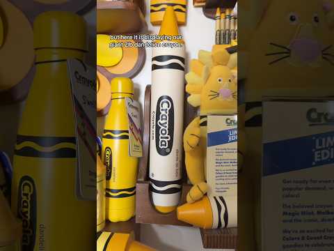 Properly displaying my 2025 2lb dandelion crayon! #dandelioncrayon #decor