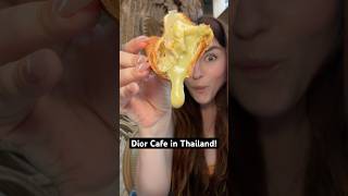 Everything I ate at the Dior Cafe in Thailand!  #dior #thailand #luxury #croissant #shorts #bangkok