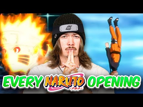 FIRST TIME Reaction to EVERY Naruto OPENING