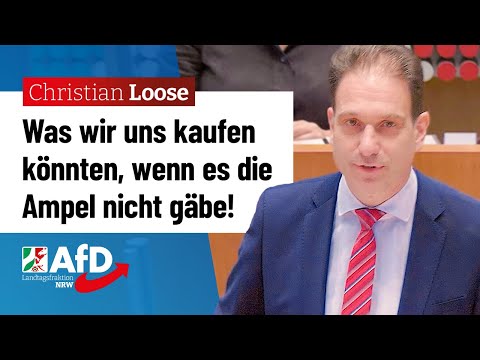 Was wir uns kaufen könnten, wenn es die Ampel nicht gäbe! – Christian Loose (AfD)