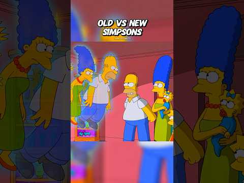 Old vs New Simpsons 😳 #simpsons #shorts