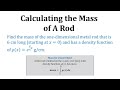 Understanding Mass Calculation of a Metal Rod