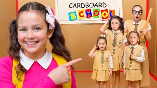 Cardboard School Adventure for kids