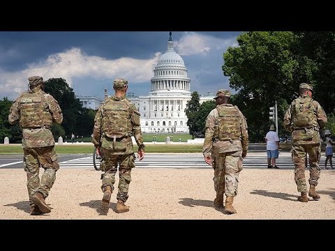 YouTube video thumbnail: Trump Deploys Hundreds of US National Guard Troops in Washington