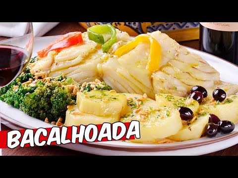 Receita de bacalhau rápido e fácil - Bacalhoada portuguesa - Receitas de natal