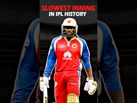 Slowest IPL Inning Ever (Chris Gayle vs MI IPL 2015) 😳 #iplshorts #chrisgayle #ipl2015 #rcbvsmi