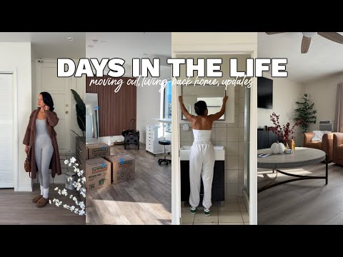 vlog: moving out, living back at home, updates