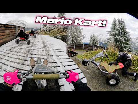 MOUNTAIN CART RACE - Real Life Mario Kart!