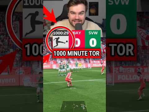 Was passiert, wenn in der 1000. Minute ein Tor erzielt wird? 😳⏱️⚽