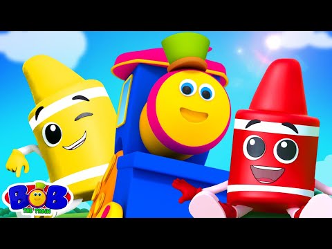 Learn Colors Name with Bob the Train + More Educational Songs & Nursery Rhymes for Kids