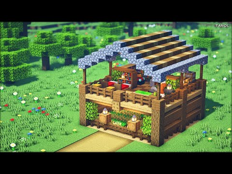 ⚒️Minecraft : How To Build a  Beginner-Friendly Survival House - 마인크래프트 건축 : 초보자도 쉽게 만드는 야생 집 만들기