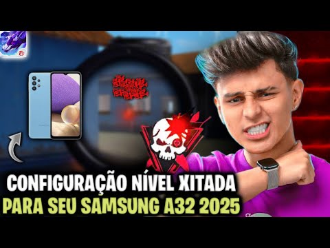 MELHOR SENSI + DPI GALAXY A32 NOVA ATUALIZAÇÃO FREE FIRE 2025