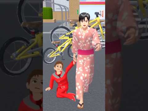 Pencuri sepeda tertangkap😭#shorts #sakuraschoolsimulator #shortsvideo #sakura #viral