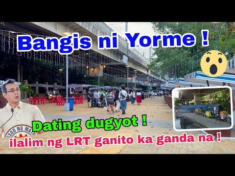 Ilalim ng LRT may Park at Pasyalan na ! Puno ng barong barong noon ! Arroceros - Pasig River