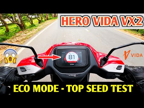 Hero Vida VX2 Plus Top Speed Test Eco Mode | 0-60 kmph Top Speed Run | JD Vlogs Delhi
