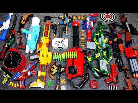 Collecting 7 Sniper Rifles and AK47 Guns super cannon machine gun aiming gun water gun bow shotgun