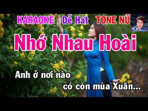 Karaoke Nhớ Nhau Hoài Tone Nữ Nhạc Sống gia huy beat