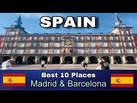 SPAIN | Madrid | Barcelona | Travel Video | Spain Best 10 places | Spain Travel Video 4k