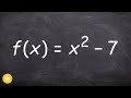 Domain and Range of Functions