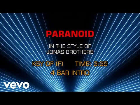 Jonas Brothers – Paranoid (Karaoke)