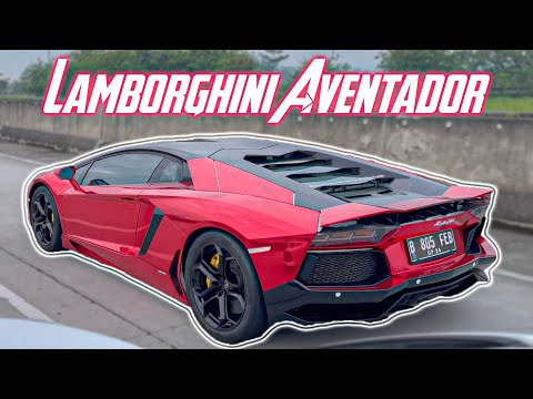 Sensasi SuperCar - Morning Run diJalan Tol | Lamborghini Aventador