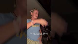 Brie Larson having fun in Sabrina Carpenter's concert