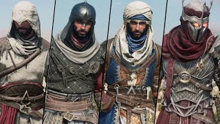 Assassin's Creed : Mirage - All Armor Sets and Outfits Showcase - (All DLC)