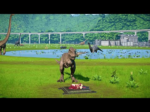 Trex meet Batman Indoraptor in Jurassic World Evolution